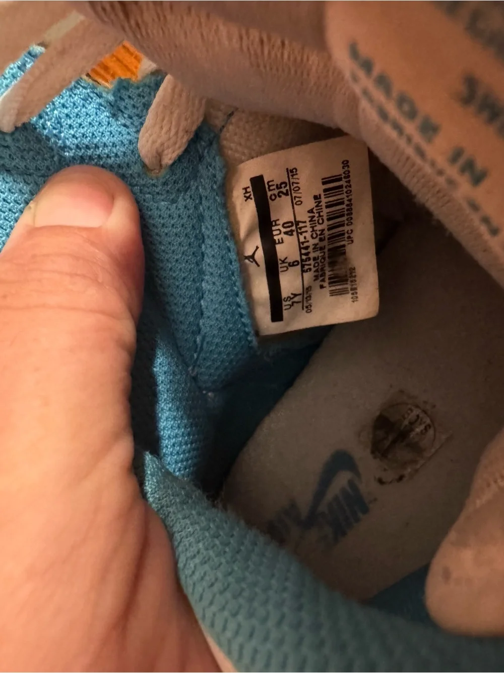 Nike Light Blue and White Low-Top Sneakers